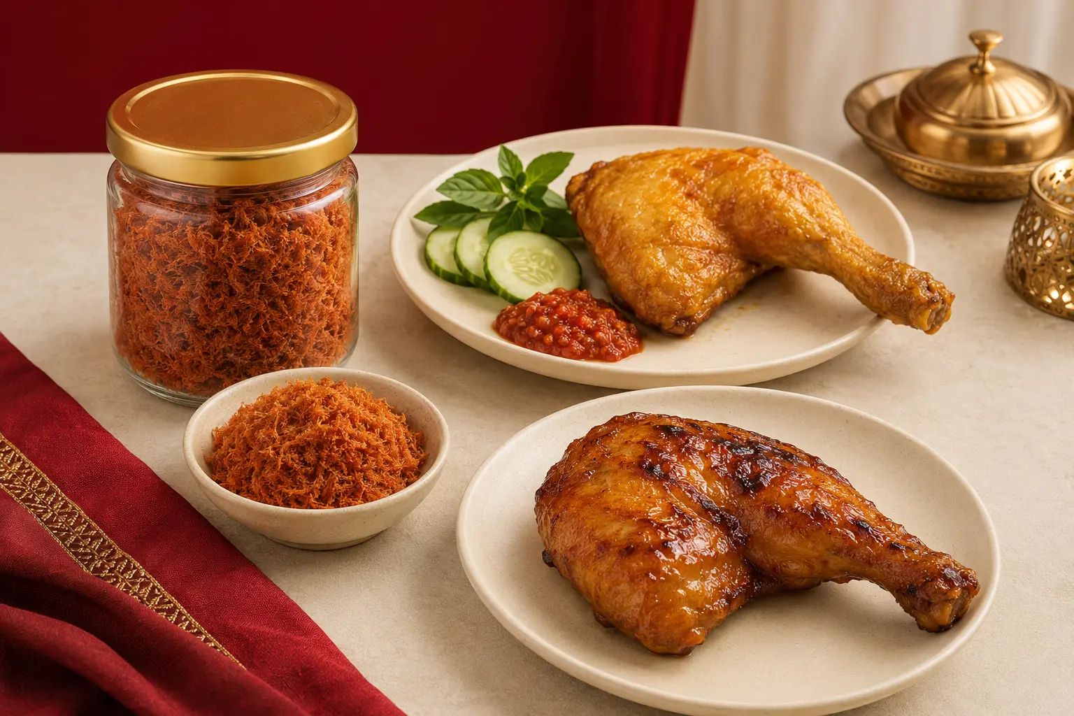 Serunding Kelapa, Ayam Goreng Tulang Lunak, dan Ayam Bakar Tulang Lunak Yura Bites